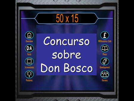 Concurso sobre Don Bosco.