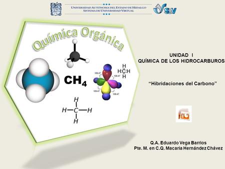 Química Orgánica CH4 UNIDAD I QUÍMICA DE LOS HIDROCARBUROS
