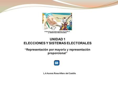 UNIDAD 1 ELECCIONES Y SISTEMAS ELECTORALES