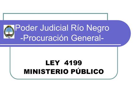 Poder Judicial Río Negro -Procuración General-