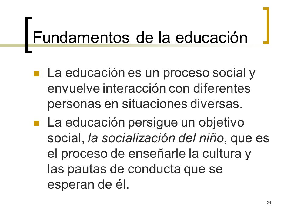 Fundamentos de pedagogia