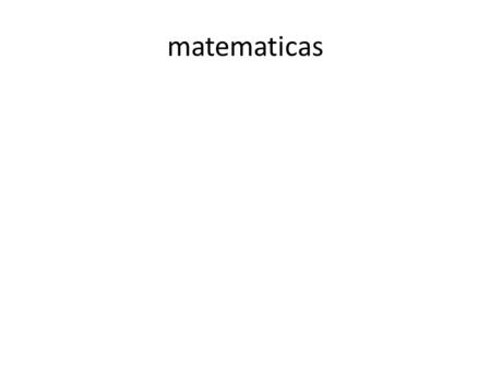 Matematicas.