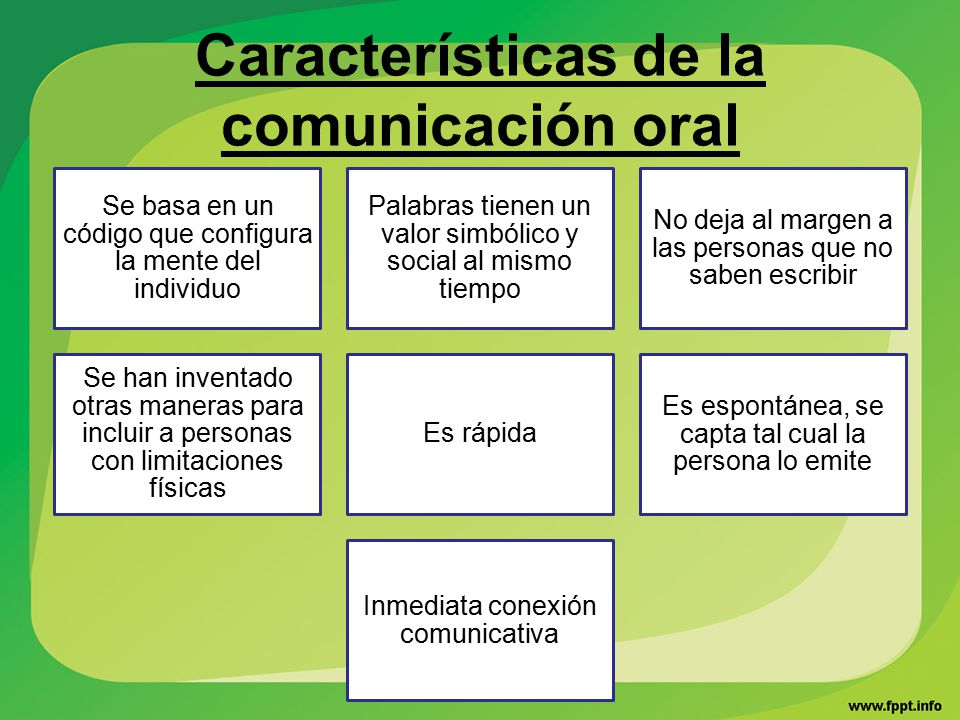 Caracteristicas Comunicacion Oral 114