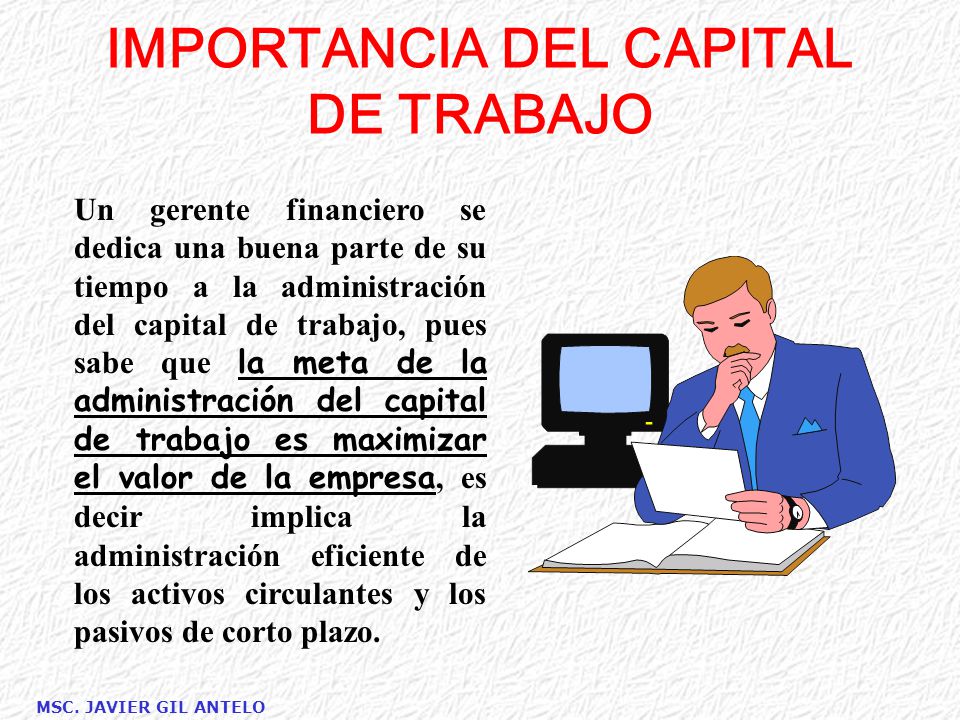 capital de trabajo
