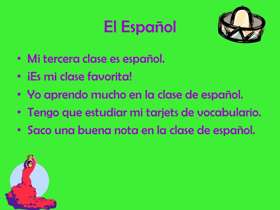 yo tengo mi clase de