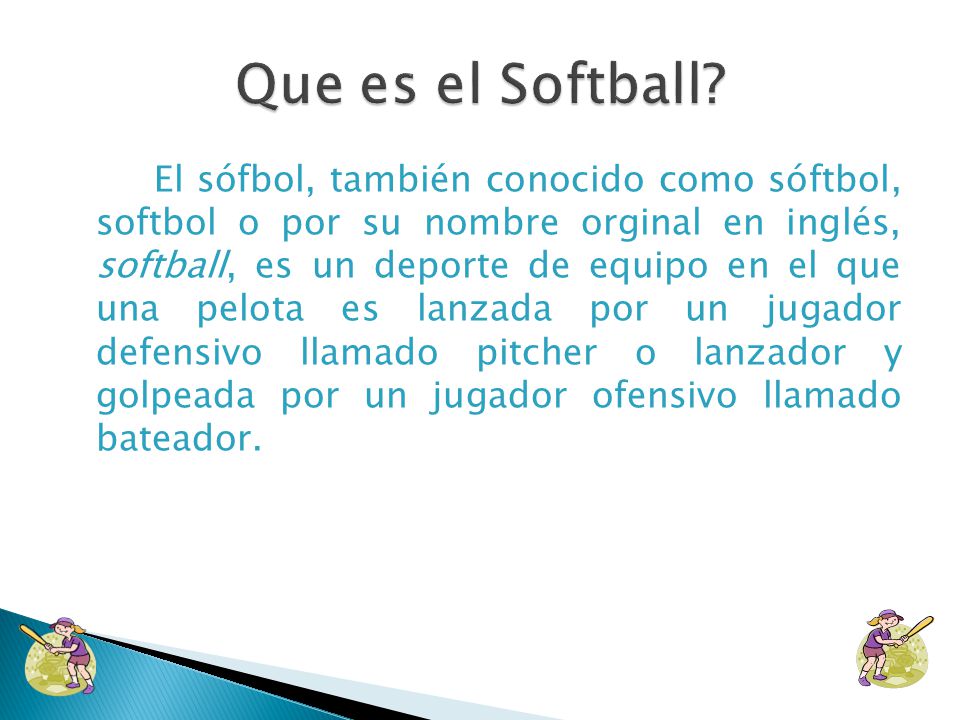 Reglas De Softbol