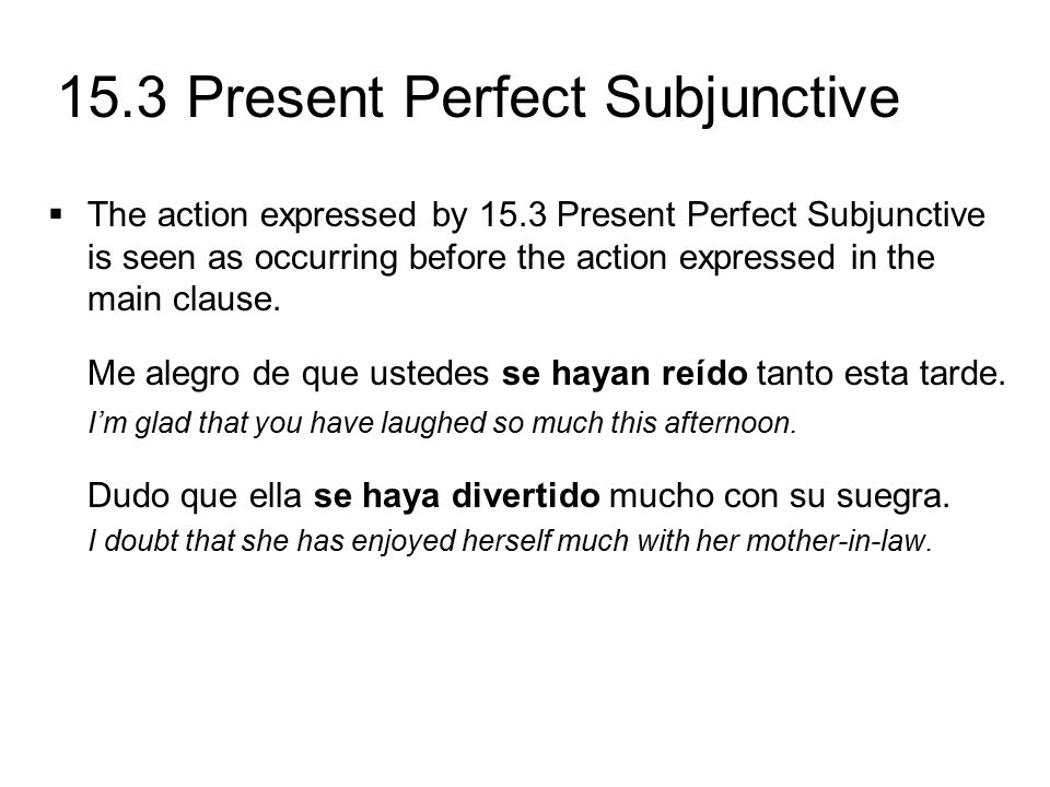 15 Present Perfect