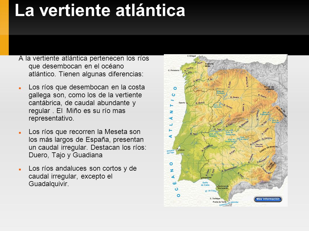 Resultado de imagen de fotos de la vertiente atlantica