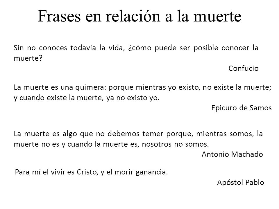 Meli Desarrollo: ENSAYO SOBRE LA MUERTE