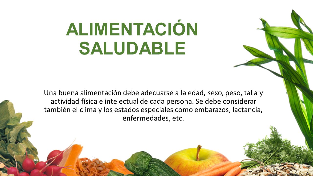 ALIMENTACIÓN SALUDABLE - ppt descargar ALIMENTACIÓN SALUDABLE - ppt descargar