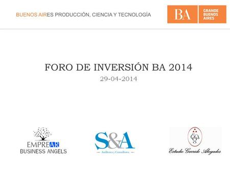 FORO DE INVERSIÓN BA 2014 29-04-2014.
