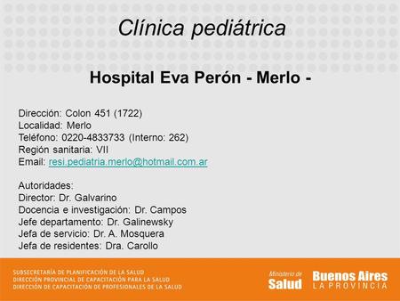 Hospital Eva Perón - Merlo -