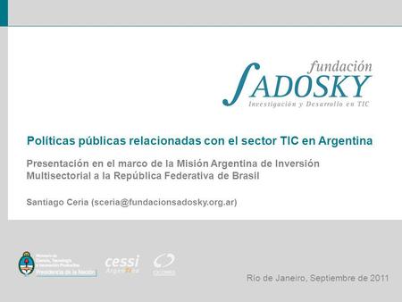 Políticas públicas relacionadas con el sector TIC en Argentina