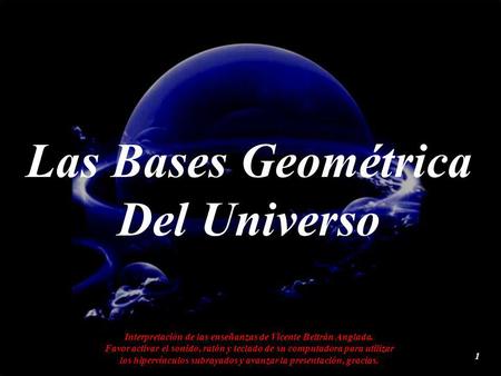 Las Bases Geométrica Del Universo