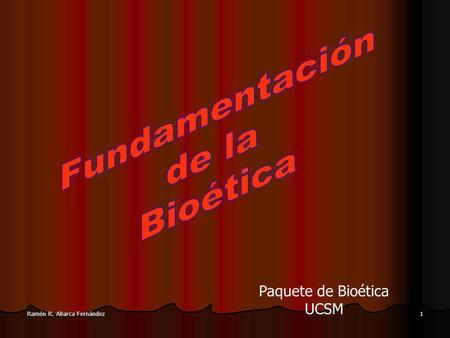 Paquete de Bioética UCSM
