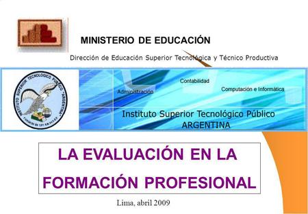 MINISTERIO DE EDUCACIÓN FORMACIÓN PROFESIONAL