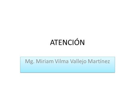 Mg. Miriam Vilma Vallejo Martínez