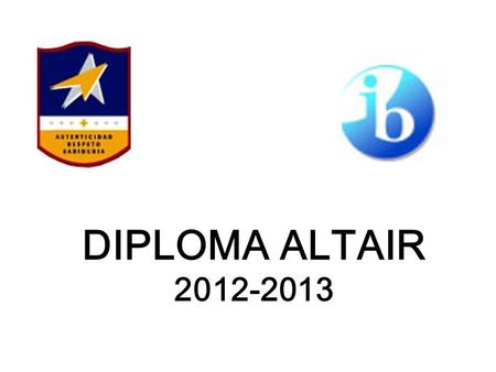 DIPLOMA ALTAIR 2012-2013.