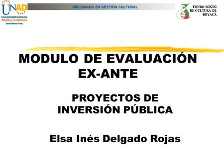 MODULO DE EVALUACIÓN EX-ANTE