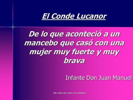 Infante Don Juan Manuel