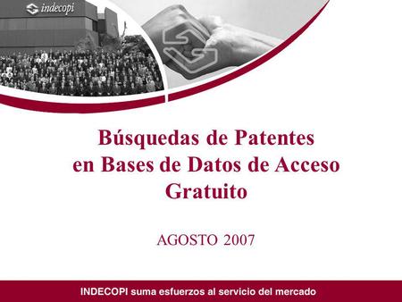 Búsquedas de Patentes en Bases de Datos de Acceso Gratuito