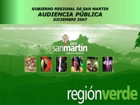 GOBIERNO REGIONAL DE SAN MARTIN