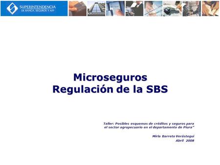 Microseguros Regulación de la SBS
