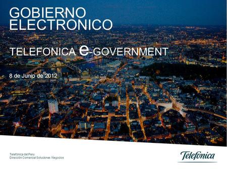 Índice e-Government en el Perú e-Government