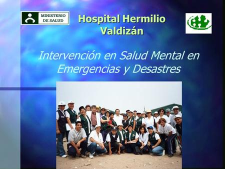Intervención en Salud Mental en Emergencias y Desastres