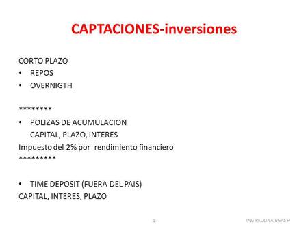 CAPTACIONES-inversiones
