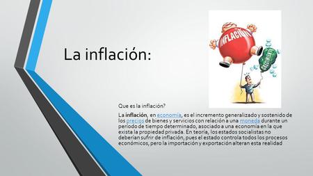 La inflación: Que es la inflación?