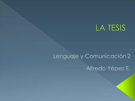 Lenguaje y Comunicación 2 Alfredo Yépez E.