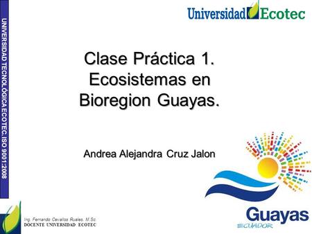Ecosistemas en Bioregion Guayas.