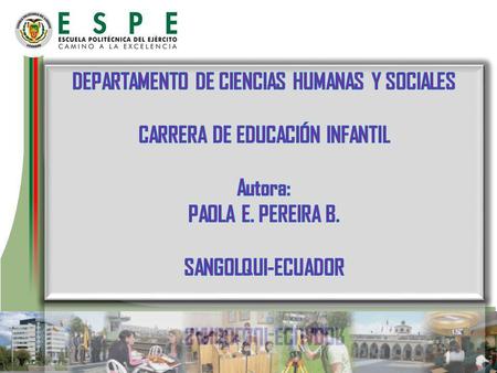 DEPARTAMENTO DE CIENCIAS HUMANAS Y SOCIALES