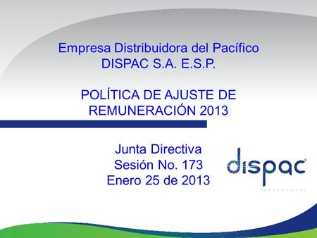 Empresa Distribuidora del Pacífico DISPAC S.A. E.S.P.