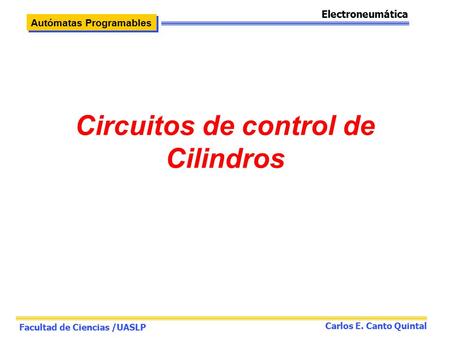 Circuitos de control de Cilindros