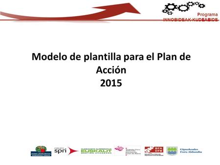 Modelo de plantilla para el Plan de Acción 2015