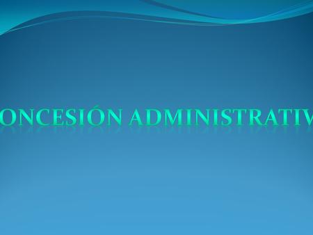 Concesión administrativa