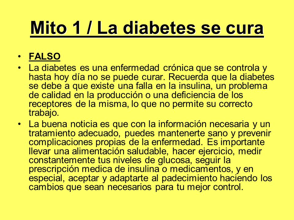 30 MITOS ACERCA DE LA DIABETES - ppt descargar 30 MITOS ACERCA DE LA DIABETES - ppt descargar