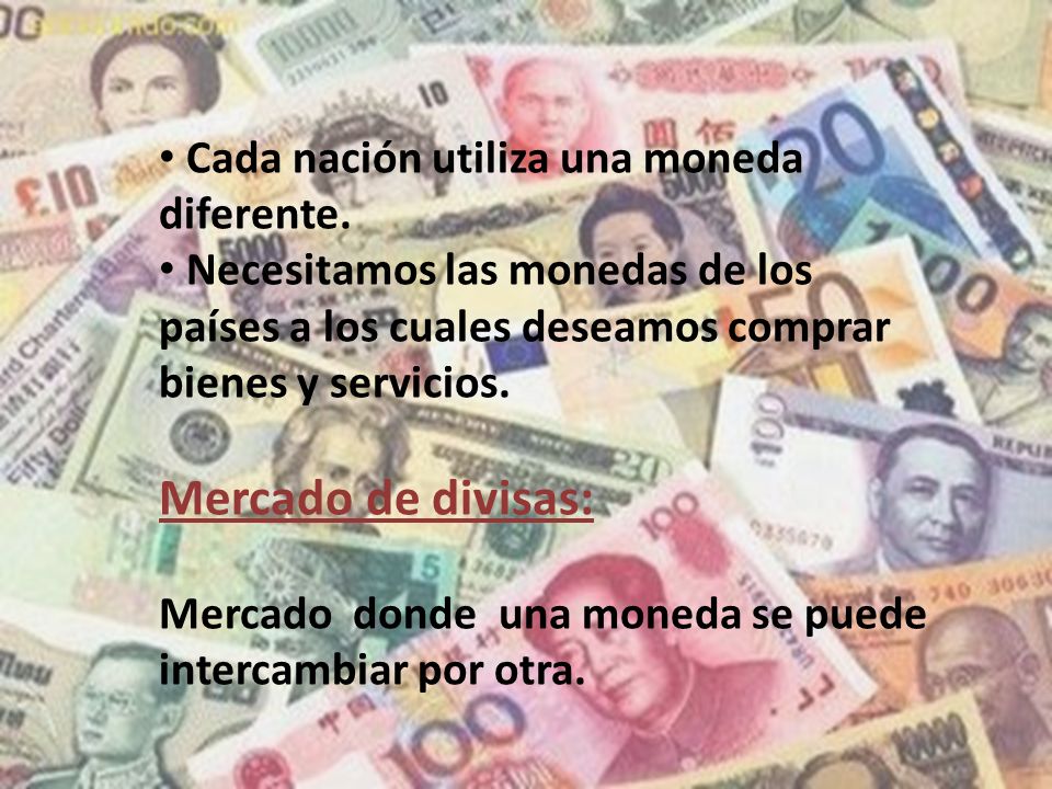 Mercado de divisas y comercio exterior