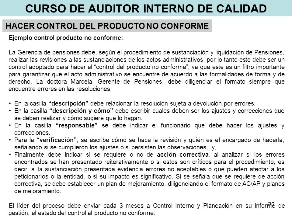 Curso de auditor