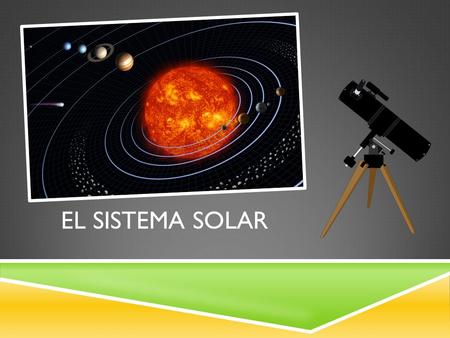 EL SISTEMA SOLAR. ¿QUÉ ES EL SISTEMA SOLAR?  El Sistema Solar está formado por el Sol y todos los astros que giran a su alrededor. Estos astros son: