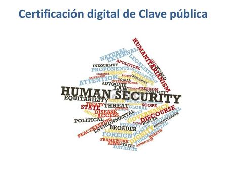 Certificación digital de Clave pública