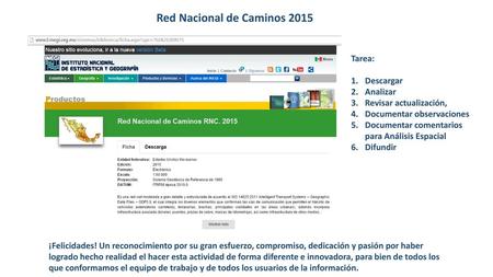 Red Nacional de Caminos 2015