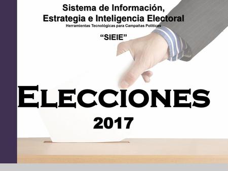 Elecciones 2017 Sistema de Información,