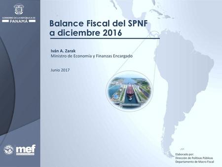 Balance Fiscal del SPNF a diciembre 2016