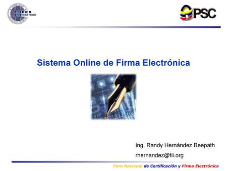 Sistema Online de Firma Electrónica