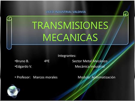 TRANSMISIONES MECANICAS