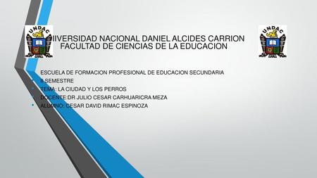ESCUELA DE FORMACION PROFESIONAL DE EDUCACION SECUNDARIA II SEMESTRE