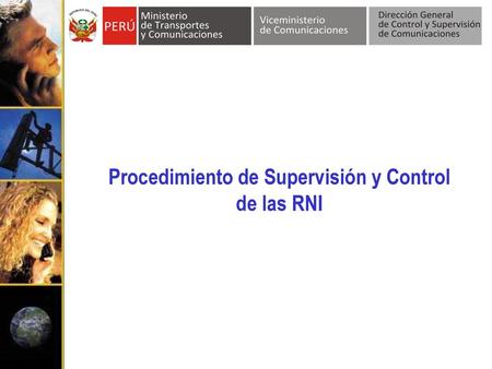 Procedimiento de Supervisión y Control de las RNI